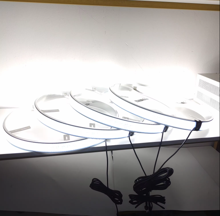10 row pure white wheel lights