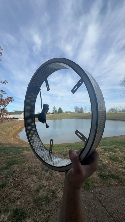 20 row 17” pure white wheel light give away!